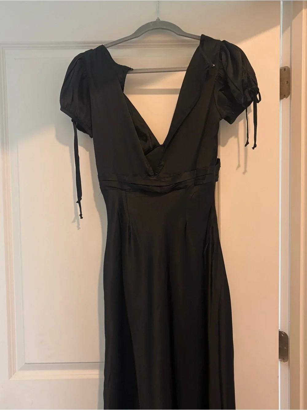 Free People Black Maxi Dress with Ivory Embroidery - Picture 4 of 4